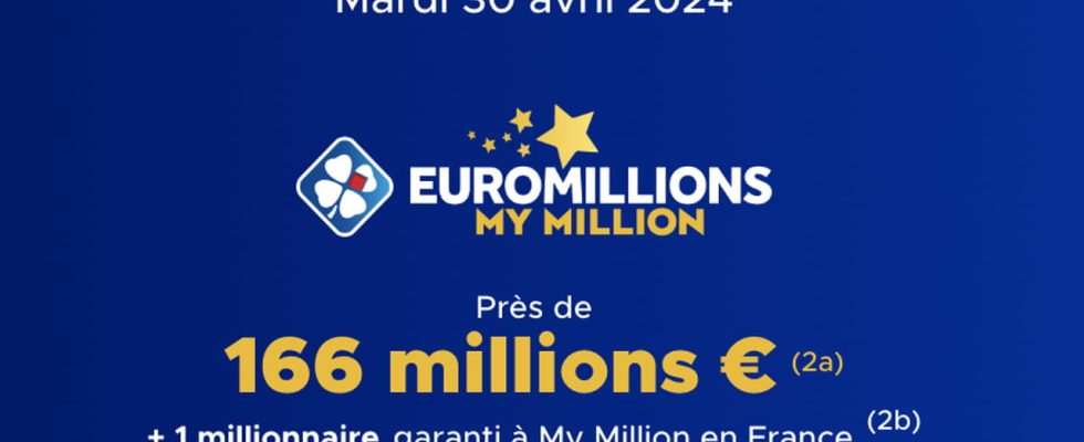 the draw of this Tuesday April 30 2024 166 million
