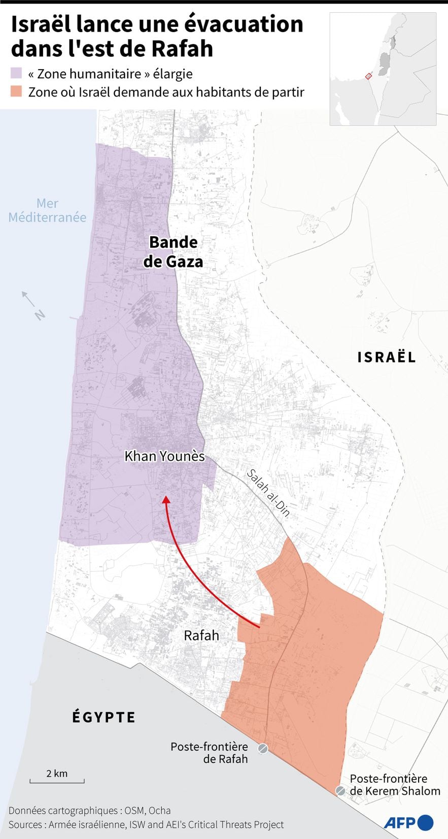 Israel launches evacuation in eastern Rafah.