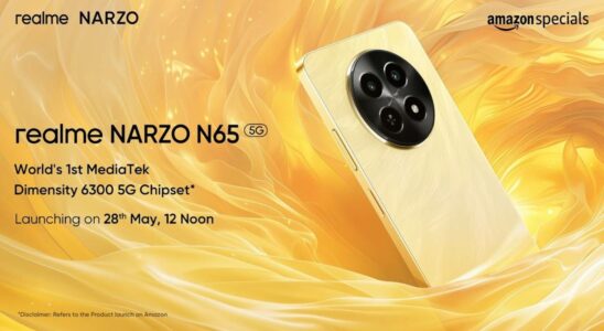 Affordable Realme Phone Narzo N65 Features and Price Announced