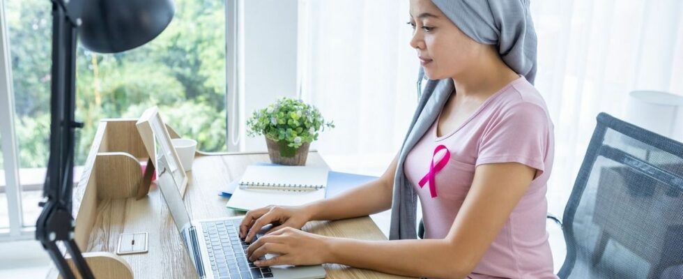 Breast cancer one in two women return to work one