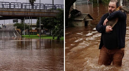 Devastation after the torrential rains in Brazil over 100
