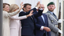 During his visit to Germany Frances Macron warned against the