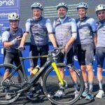 Giro E of Italy Guardia di Finanza welcomes Giorgetti in Desenzano