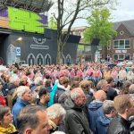Hundreds of people commemorate on Domplein War leaves deep scars