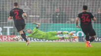 Lukas Hradecky prevented Leverkusen from narrowly winning the double championship