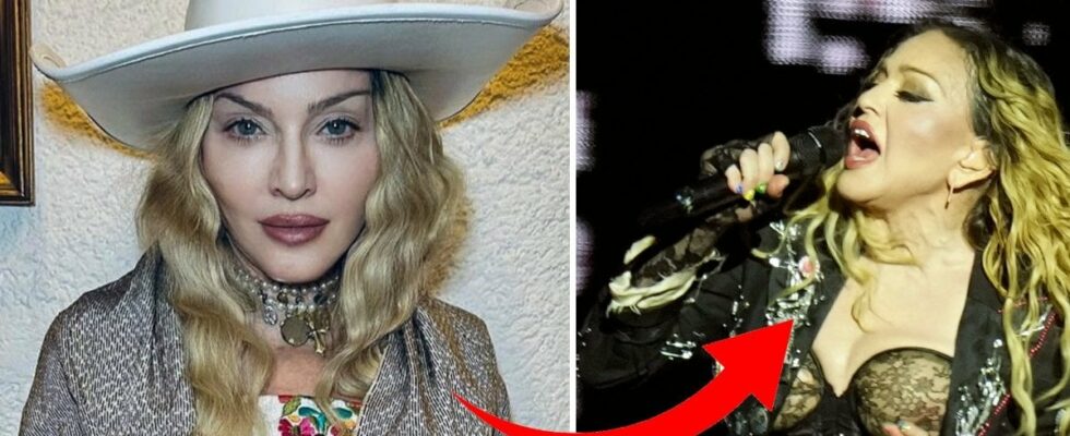 Madonna urged fans to undress during her concert