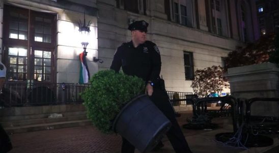 Police intervention in protests in support of Palestine at US