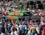 Russia put Western armored vehicles seized from Ukraine on display