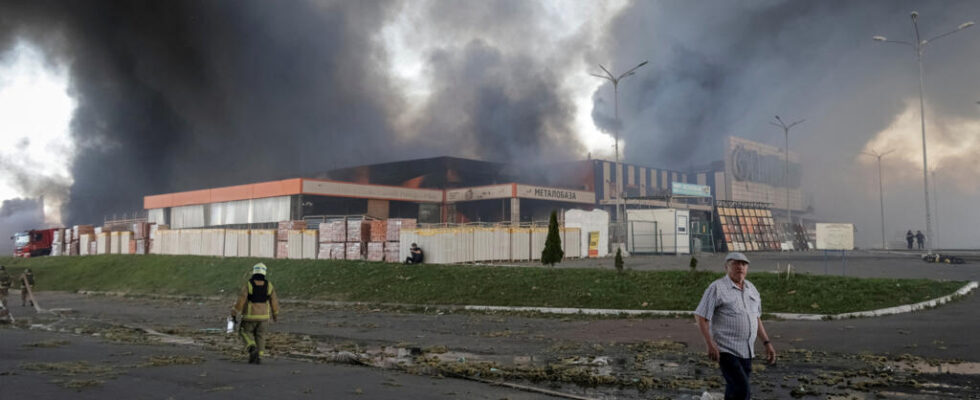 Russian strike on hypermarket in Kharkiv leaves at least two