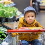 Sitting your child in the shopping cart can be dangerous