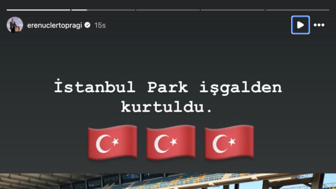 TOSFED President Uclertopragi Istanbul Park was liberated from occupation