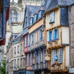 The streets and houses of the historic center of Quimper