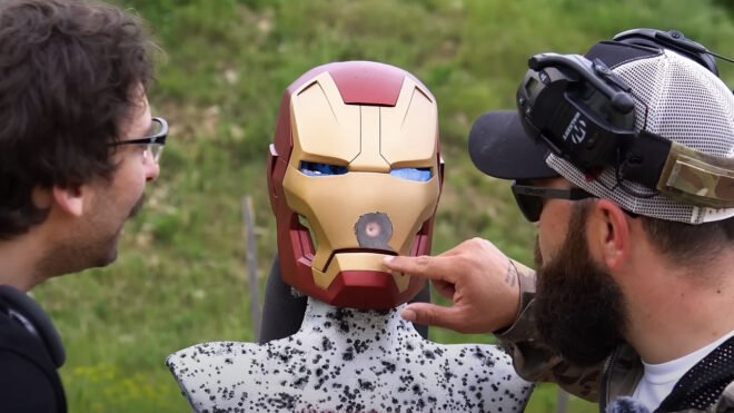 Tolga Ozuygur made a bulletproof Iron Man helmet Video