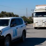 UN vehicles were in a combat zone