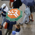 Weather at Roland Garros rain here for a long time the