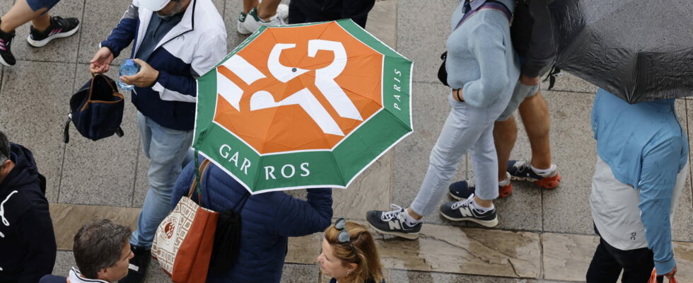 Weather at Roland Garros rain here for a long time the