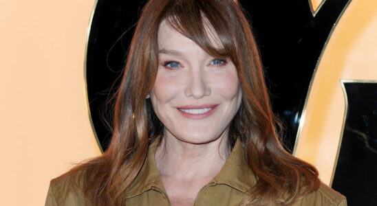 With her signature hairstyle Carla Bruni gives us her most