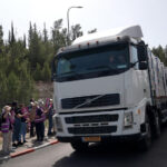 the Israeli Standing Together movement mobilized to protect convoys