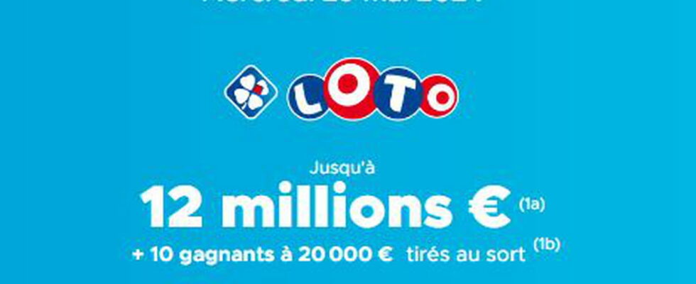 the draw on Wednesday May 29 2024 12 million euros
