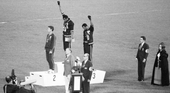 2024 Olympics Tommie Smiths raised fist 56 years later