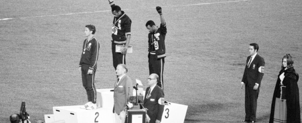 2024 Olympics Tommie Smiths raised fist 56 years later