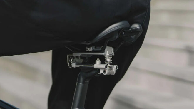 A new saddle suspension system has been prepared for bicycles