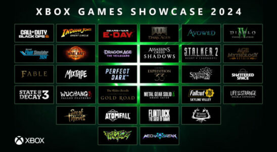All games exhibited as part of Xbox Games Showcase