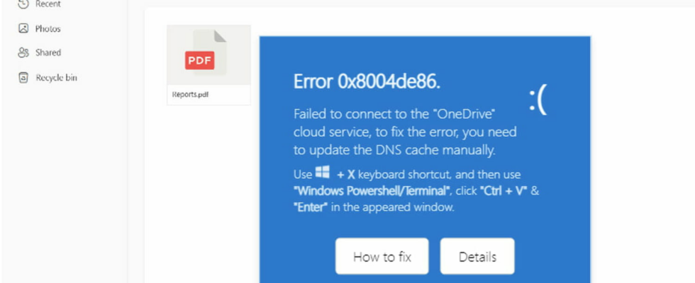 Be wary if you see a worrying error message pop