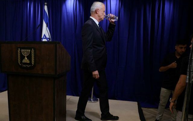 Breaking news Israeli War Cabinet member Benny Gantz resigned from