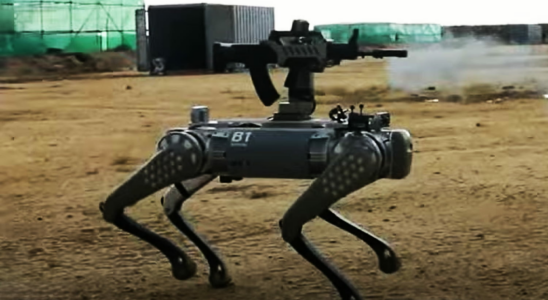 China to use robot dogs armed with machine guns and