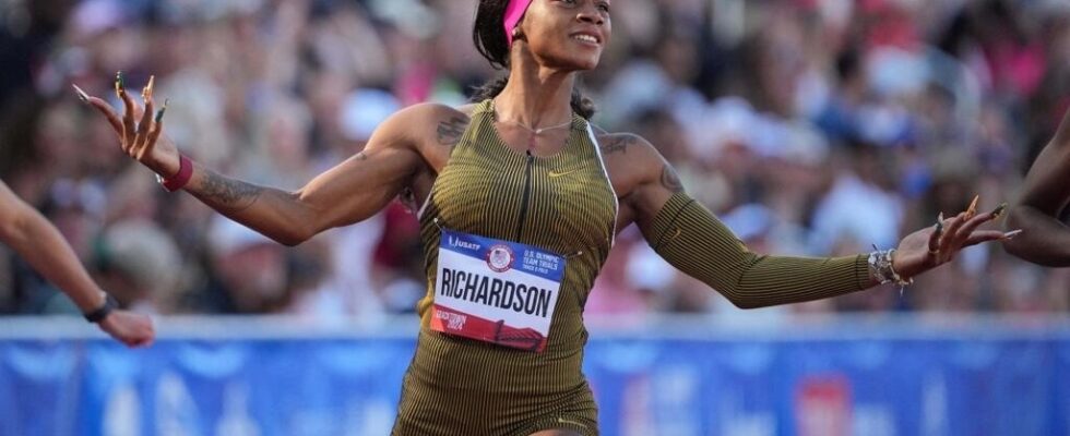 Comet ShaCarri Richardson heads straight for the 2024 Olympics in