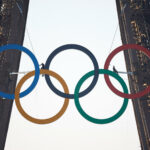 EN IMAGES The Olympic rings took place on the Eiffel