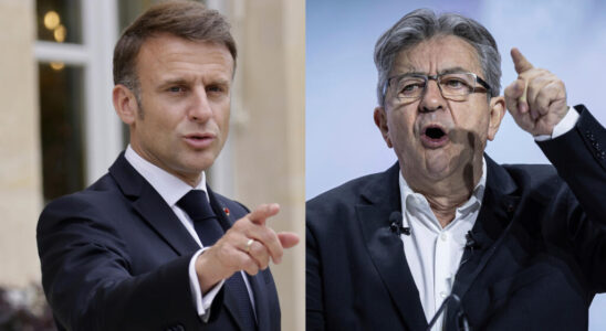 Emmanuel Macron and Jean Luc Melenchon the two polluters of the