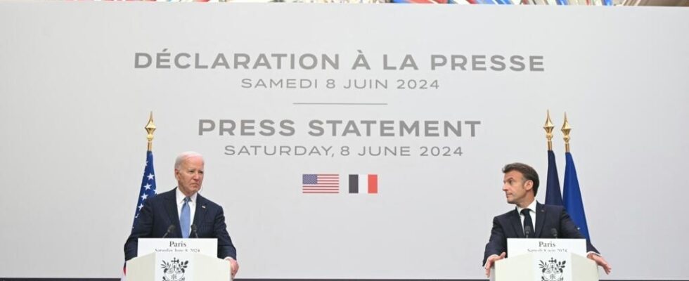 Emmanuel Macron and Joe Biden united to celebrate the Franco American