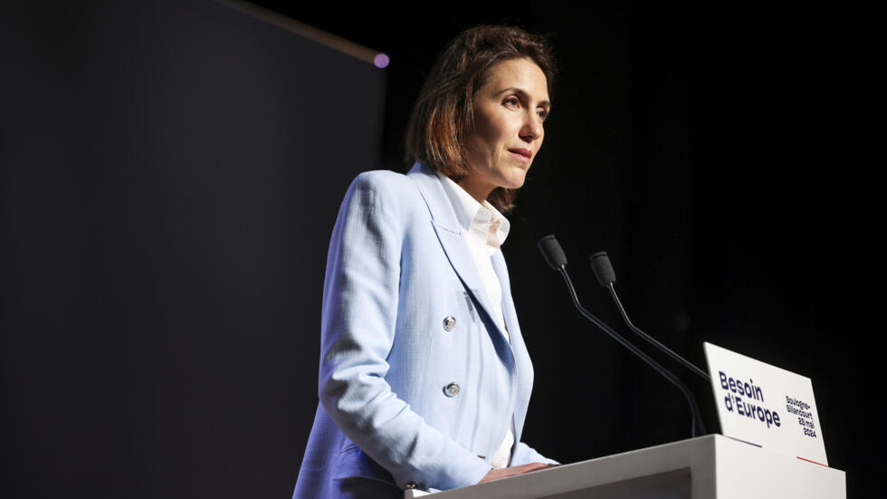 Valérie Hayer, candidate for the presidential majority in the 2024 European elections.