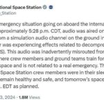 NASA accidentally broadcast it on live broadcast That audio recording