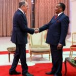 The head of Russian diplomacy Serguei Lavrov in Congo Brazzaville to