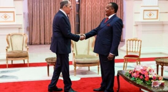 The head of Russian diplomacy Serguei Lavrov in Congo Brazzaville to