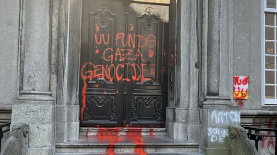 Utrecht University reports graffiti during Pro Palestine protest