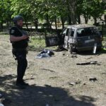 one dead in a Russian bombing in the Kharkiv region