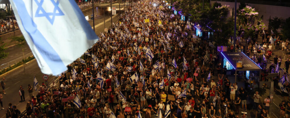 tens of thousands of people demonstrate after the release of