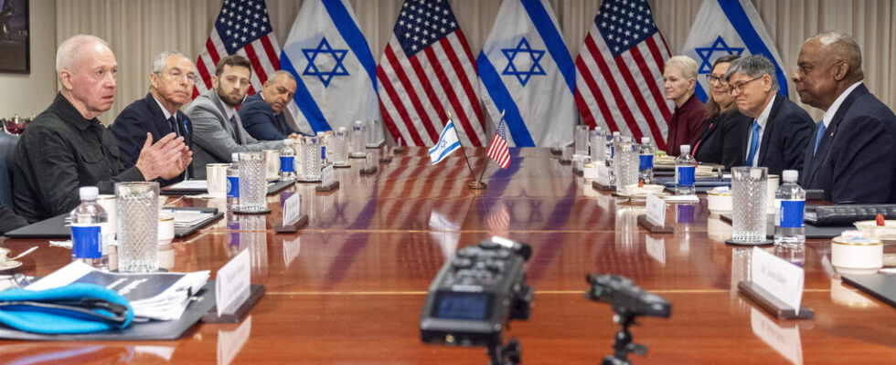 visiting Washington Israeli Defense Minister wants to ensure American support