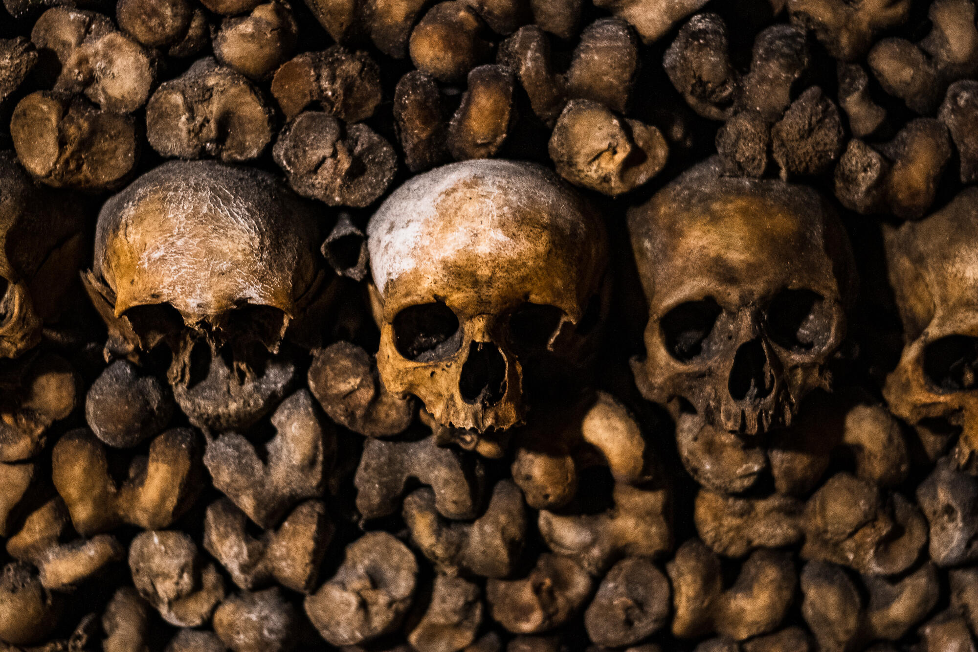 In the catacombs of Paris, April 2024