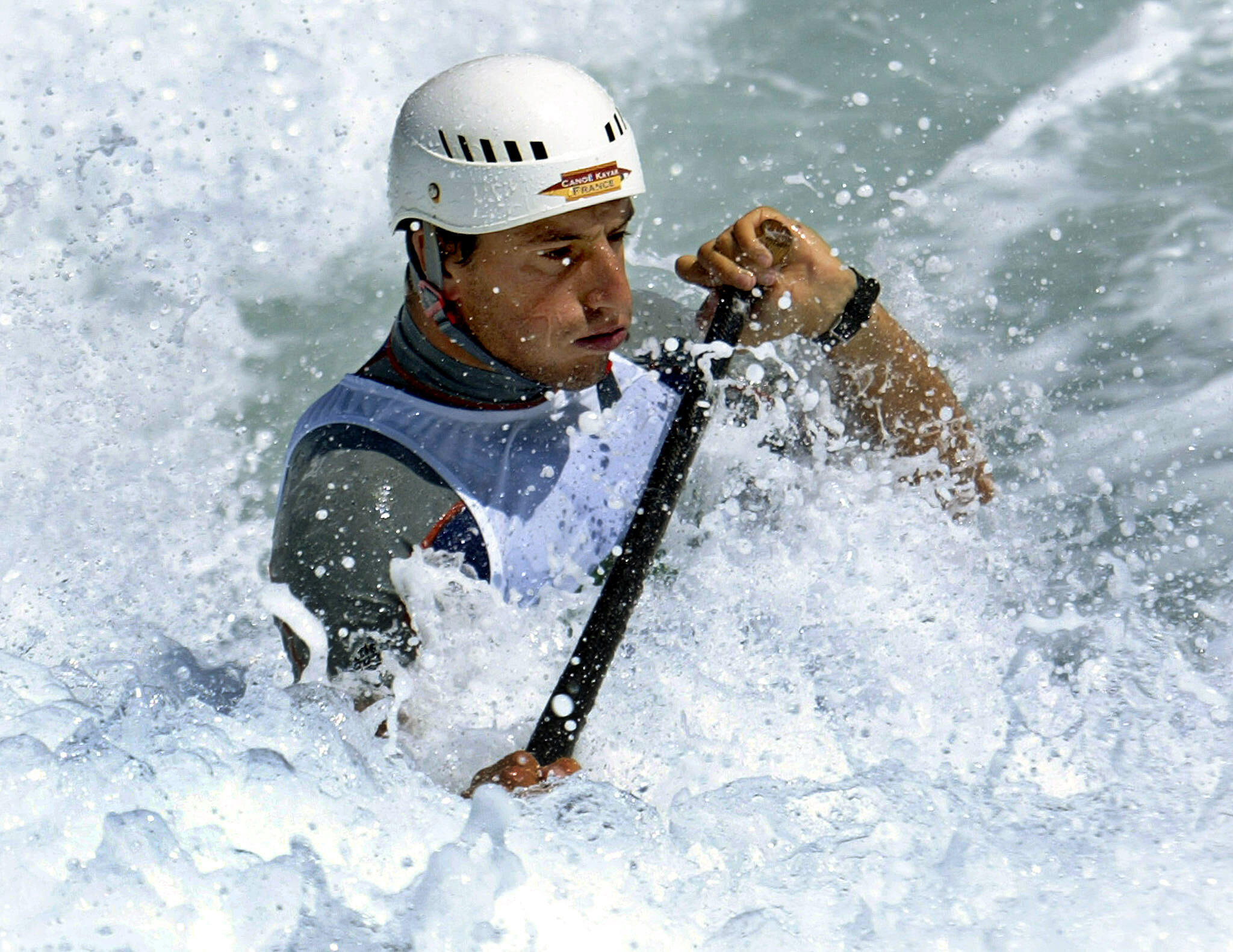 Tony Estanguet during the Athens Olympics, August 18, 2004