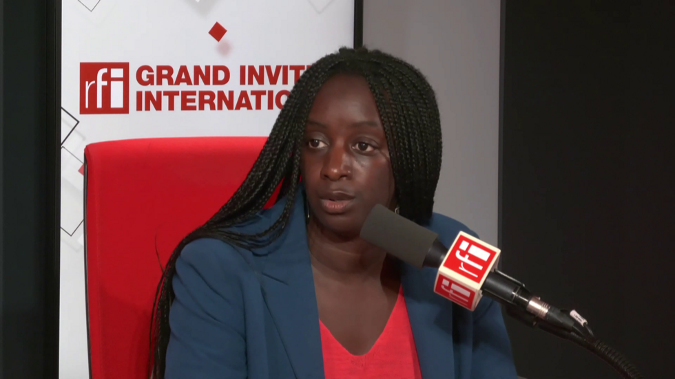 Aminata Niakaté, spokesperson for the Ecologists party, in the RFI studio on July 31, 2024.