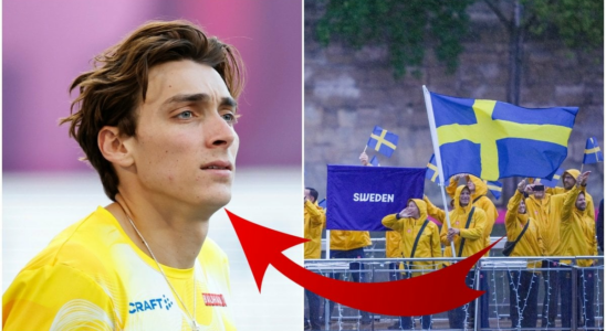 Duplantis disses the Swedish Olympic squad