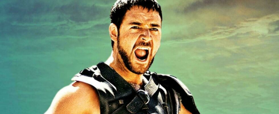 First official pictures of Gladiator 2 show muscle bound Russell Crowe