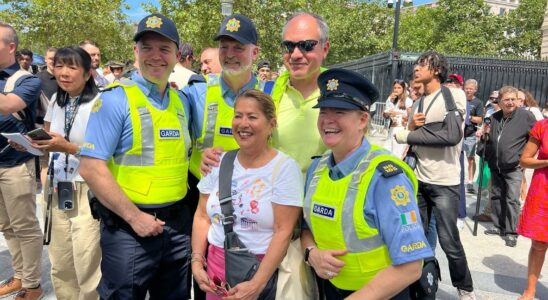 France for the 2024 Olympics foreign police officers patrol the