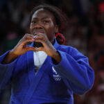 Frenchwoman Clarisse Agbegnenou a bronze mother