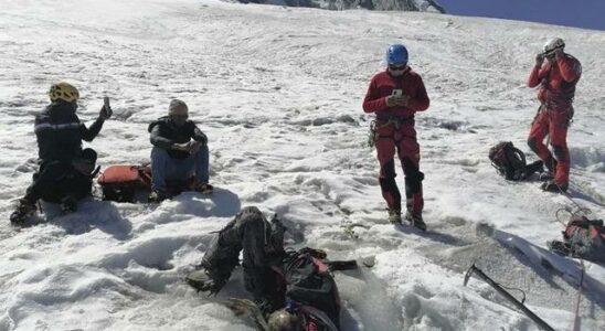 It was revealed when the glaciers retreated The missing mountaineer